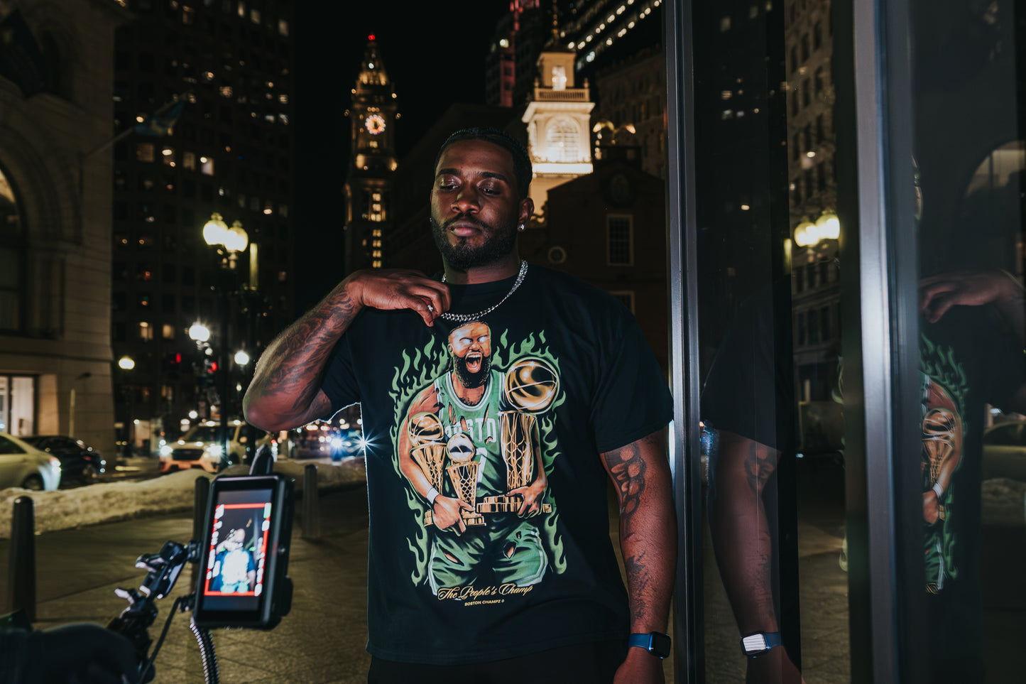 Boston Champs Jaylen Trophies T-Shirt (Limited Edition \ No Restock)