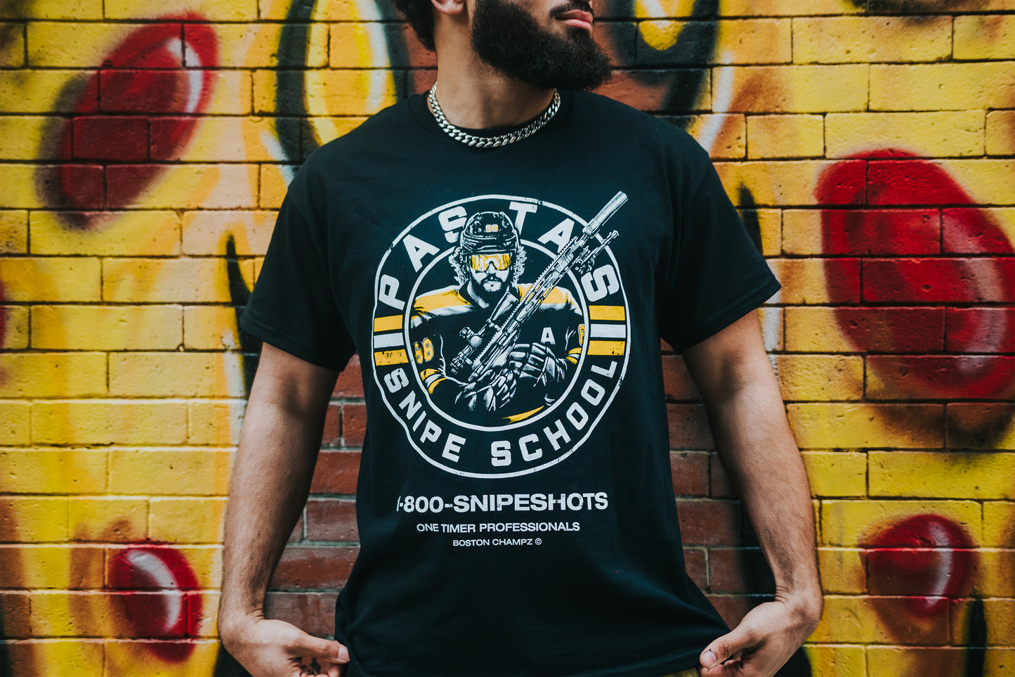 Boston Champs Pasta's Snipe School T-Shirt