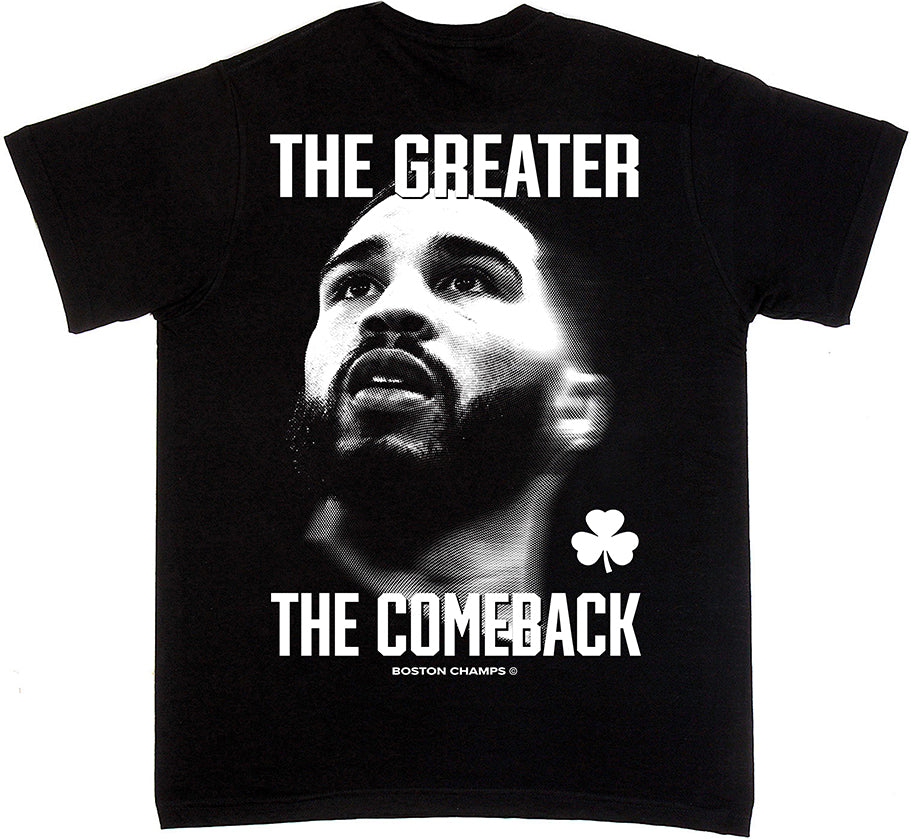 Boston Champs Tatum The Greater The Comeback T-shirt