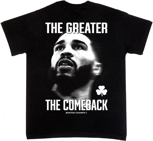 Boston Champs Tatum The Greater The Comeback T-shirt