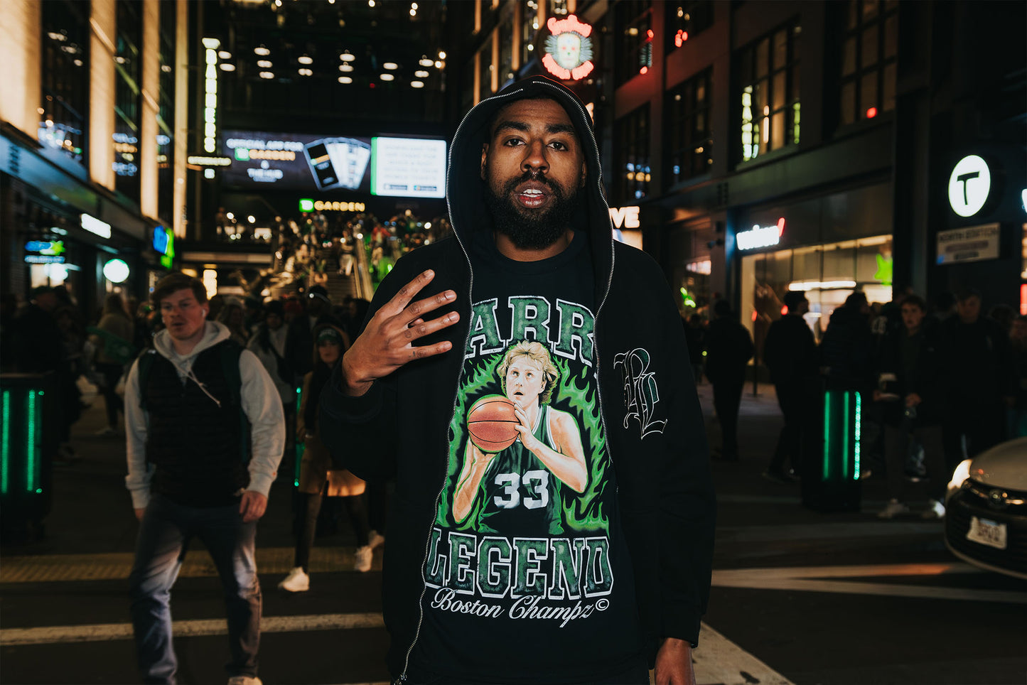 Boston Champs Larry Legend T-Shirt (Limited Edition \ No Restock)