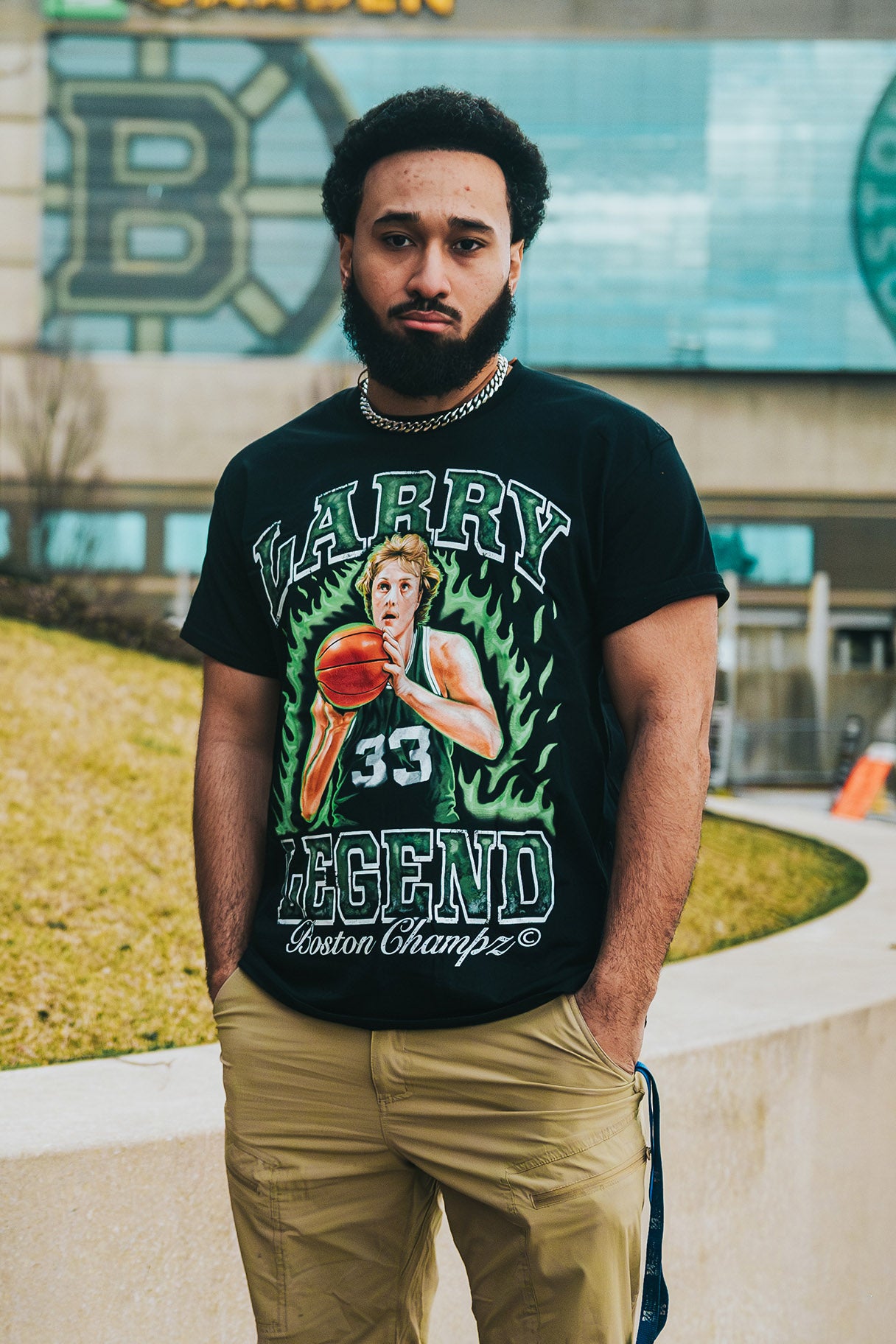 Boston Champs Larry Legend T-Shirt (Limited Edition \ No Restock)